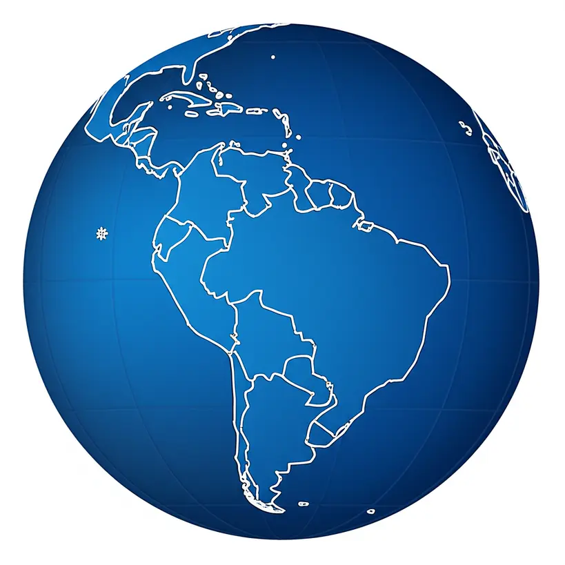 Representação detalhada do orbe azul da Bandeira do Brasil com suas estrelas e constelações